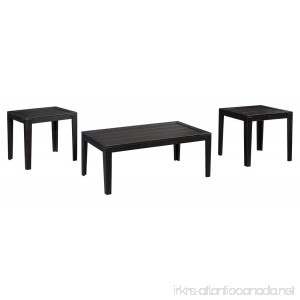 Ashley Furniture Signature Design - Birstrom Occasional Table Set - Vintage Casual with Timeworn Appearance - Set of 3 - Black - B00LNMWGK6
