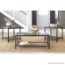 Ashley Furniture Signature Design - Chelner Contemporary 3-Piece Table Set - Includes Coffee Table & 2 End Tables - Dark Gray - B01N09BATH