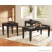 Ashley Furniture Signature Design - Delormy Occasional Table Set - Contemporary Tray-top Design - Set of 3 - Almost Black - B002OF3XSA