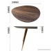 Edloe Finch Small Coffee Table - Mid Century Modern Coffee Tables for Living Room - Contemporary & Retro Low Walnut Wood Midcentury - Oval/Round - 25 inches - B075XXFTRF
