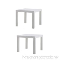 Ikea Table End Side White (2 Pack) Lack - B00N0ZA4A8