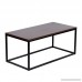 KELLIGO Coffee End Side Table For Living Room Classic Modern Rectangular (brown) - B078KKDSVN