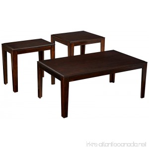 Simmons Upholstery Table Pack of 3 Espresso - B01MY2W247