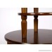 Accent Round Wood End Table Sofa Side Set of 2 for Small Spaces Coffee Nesting Tables (WALNUT) - B07835TWND