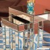 Ave Six Reflections 2-Piece Nesting Table Set Silver Mirrored Finish - B009V5YWOU