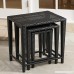 Black All Weather Wicker Nesting End Tables - Set of 3 - B00A50PJHE