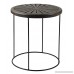 East at Main Bartlett Brown Round Mango Wood Accent Nesting Table - B01MQVB3HY
