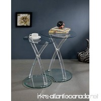 Furniture of America Millena Acrylic Leg Nesting Table Set - B0756XPSF8