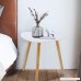 Giantex End Table Nesting Coffee Table Wood Sofa Side Table Accent End Tables w/Splayed Leg Set of 3 (White) - B079BMHJDH