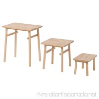 Ikea YPPERLIG Nesting tables set of 3 beech - B079Z4X2GQ