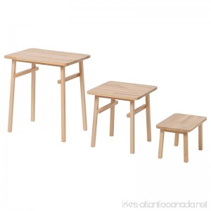 Ikea YPPERLIG Nesting tables set of 3 beech - B079Z4X2GQ