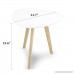 Magshion Modern Modern White Triangle Top Nesting Tables Living Room Side End Tables (White) - B078SDFDVS