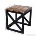 Set of 2 Nesting Tables Sofa Corner Table Stacking Telephone Tea Tables Modern Leisure Wood End Tables With Metal Tube For Living Room and Office - B07CSN9G7X