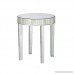 Southern Enterprises Round Mirrored Nesting Table 2pc Set - B00G13A4SI