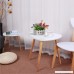 Topeakmart Set of 2 Modern White Gloss Triangle Top Nesting Tables Living Room Side End Tables Set - B01N6GP7YU