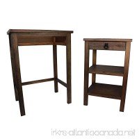 Urban Designs 2-Piece Nesting Wooden Accent Table Set - B07G4MNHS7