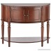 Coaster Traditional Brown Console Table with Curved Front and Inlay Shelf - B001EQOLT0