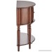 Coaster Traditional Brown Console Table with Curved Front and Inlay Shelf - B001EQOLT0