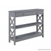 Convenience Concepts 203295GY Oxford Console Table Gray - B07D6R7W77