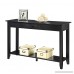Convenience Concepts American Heritage Console Table with Drawer and Shelf Black - B002YD8E0Y