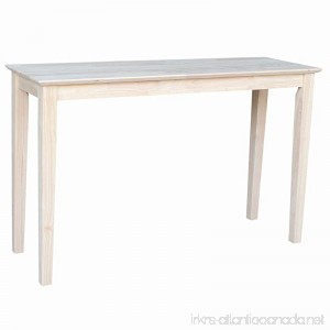 International Concepts OT-9S Shaker Sofa Table Unfinished - B0029LHTI4