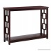 Kings Brand Furniture Wood Entryway Console Sofa Occasional Table Cherry - B019WQB718