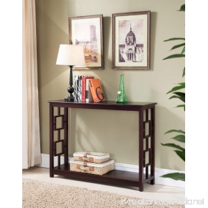 Kings Brand Furniture Wood Entryway Console Sofa Occasional Table Cherry - B019WQB718