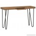 Rivet Hairpin Wood and Metal Tall 29.5 Console Table Walnut and Black - B072ZRPFNM