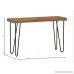 Rivet Hairpin Wood and Metal Tall 29.5 Console Table Walnut and Black - B072ZRPFNM