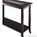 Winsome Genoa Rectangular Console Table with Glass And Shelf - B0094G35XK