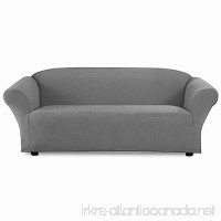 2 pcs Stretch Slipcovers Set  Couch/ Sofa And Loveseat Cover (Grey) - B01LZ02C0L