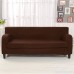 ANJUREN 2 Piece Stretch Chair Loveseat Sofa Slipcover Soft Furniture Shield Protector Covers Polyester Spandex Anti-wrinkle Fabric Slipcovers set (Sofa Coffee) - B06ZY24ZWN