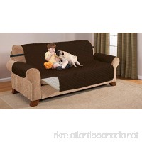 Deluxe Reversible EXTRA WIDE Sofa Furniture Protector  Coffee / Tan 80" x 122" - B01M3YPV6K