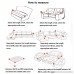DW&HX Cotton Stilvoll Strapless Heavyweight Sofa slipcover Furniture protector 3 seats Non-slip Quilted Sofa protector perfect for pets and kids-B 43x83inch(110x210cm) - B079GXMDK7