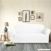 DyFun 1-Piece Knit Spandex Stretch Dining Room Sofa Slipcovers (Loveseat White) - B01M0HR5GK