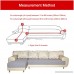 Eleoption Sectional Sofa Slipcover Couch Cover Universal Stretch Fabric Sofa Slipcover 2Piece for Sectional Sofa L Shape Couch Protector Gift Pillow Cover (Flower-Red L-Style: 4+3 Seater) - B07CVWF4T2