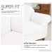 Fassbel Jacquard Couch Cover 2-Piece Stretch Spandex Sofa Slipcovers for Living Room (Chair Off-white) - B07C8GR6KM