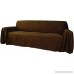 Floppy Ears Design Simple Faux Suede Couch Cover Protector (XXL for Extra Long Couches Chocolate) - B01DUVBXUQ