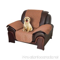 Pet Sofa Cover Reversible Couch Cover for Dogs Kids Pets Sofa Slipcover Set Furniture Protector for 1 Cushion Couch Recliner Loveseat and Chair Dark Brown 21 X 72 - B07DYR6NR5