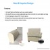 REALYOU Anti Slip Stretch armrest cover for fabric and leather couch set of 2 (Beige Chair/Recliner) - B07DCPLPS4