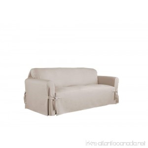 Serta Relaxed Fit Duck Furniture Slipcover for Sofa Khaki - B010SOFK5M