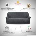 Stretch Furniture Slipcover Form Fit Slip Resistant Stylish Furniture Protector Two-way Stretch Italian Fabric Microfibra Collection Premium Quality Made in Italy - Charcoal (Sofa) - B07D35FJ5F