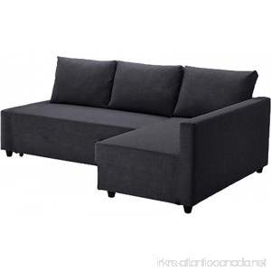 The Dark Gray Friheten Thick Cotton Sofa Cover Replacement is Custom Made for Ikea Friheten Sofa Bed Or Corner Or Sectional Slipcover. Sofa Cover Only! (Left ARM Longer Cotton) - B076FHKXRC