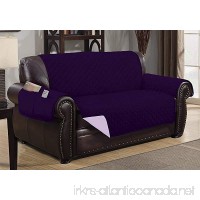 The Original DELUXE HOTEL Reversible and Waterproof Furniture Protector (Loveseat  Purple / Light Purple) - B074TT5HXC