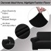 YUUHUM 2-Piece Couch Covers Stripes Designs Furniture Protector Stretch Spandex Sofa Slipcovers (Sofa Black) - B07D9H38M7