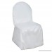 BalsaCircle 10 pcs Ivory Polyester Banquet Chair Covers Slipcovers for Wedding Party Reception Decorations - B077BCX8C6