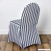 BalsaCircle 25 pcs Black and White Stripes Spandex Strechable Banquet Chair Covers Slipcovers for Wedding Reception Decorations - B016Z0WK24