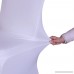 Best Sale Set of 100pc White Color Universal Size Polyester Spandex Banquet Wedding Party Decoration Stretch Dining Chair Covers-(Flat Bottom) - B075GFL6R3
