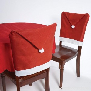 Christmas House 20 Santa Hat Chair Covers (Set of 4) - B00GDRYRWQ