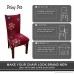 Deisy Dee Stretch Chair Cover Removable Washable for Hotel Dining Room Ceremony Chair Slipcovers Pack of 6 (HH) - B073WZR3LQ